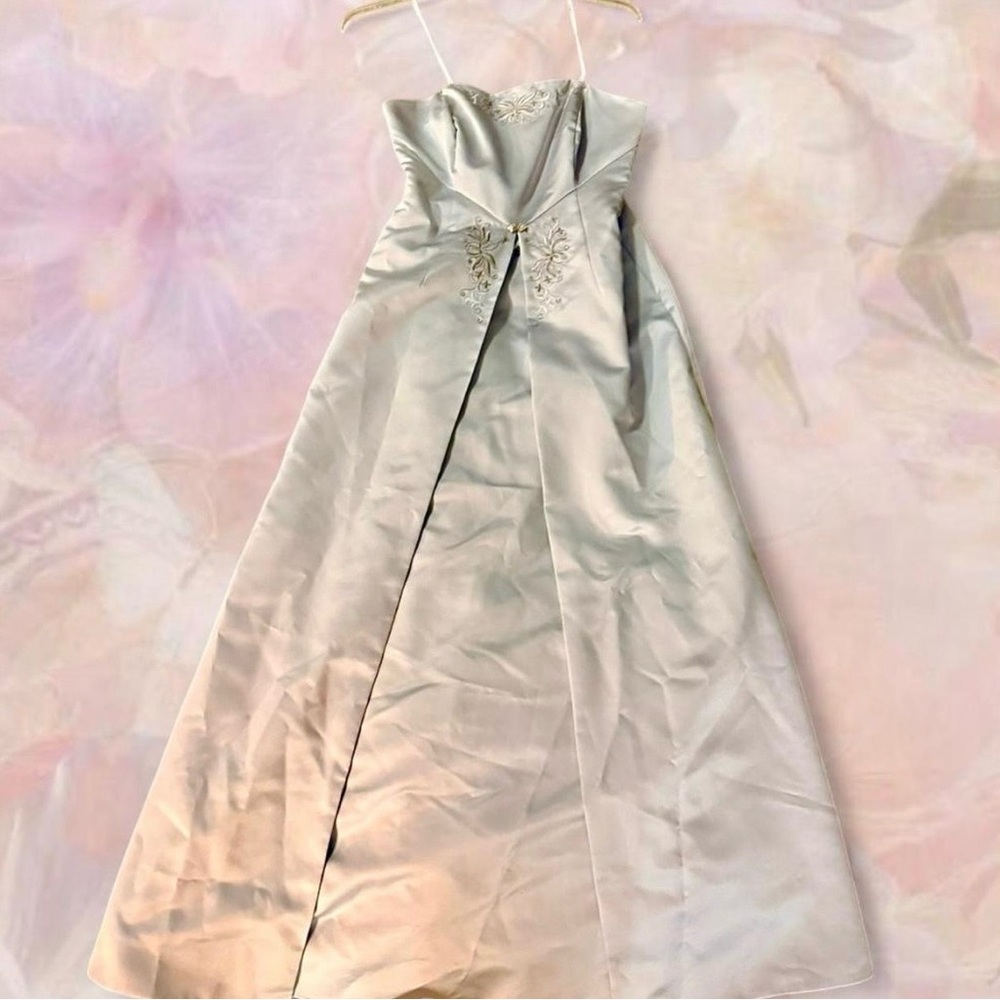 American Vintage Silver Prom Dress